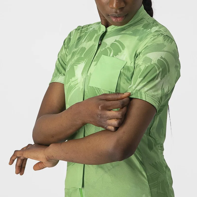Castelli Unlimited Sentiero Women's Short Sleeve Jersey in Emerald-2