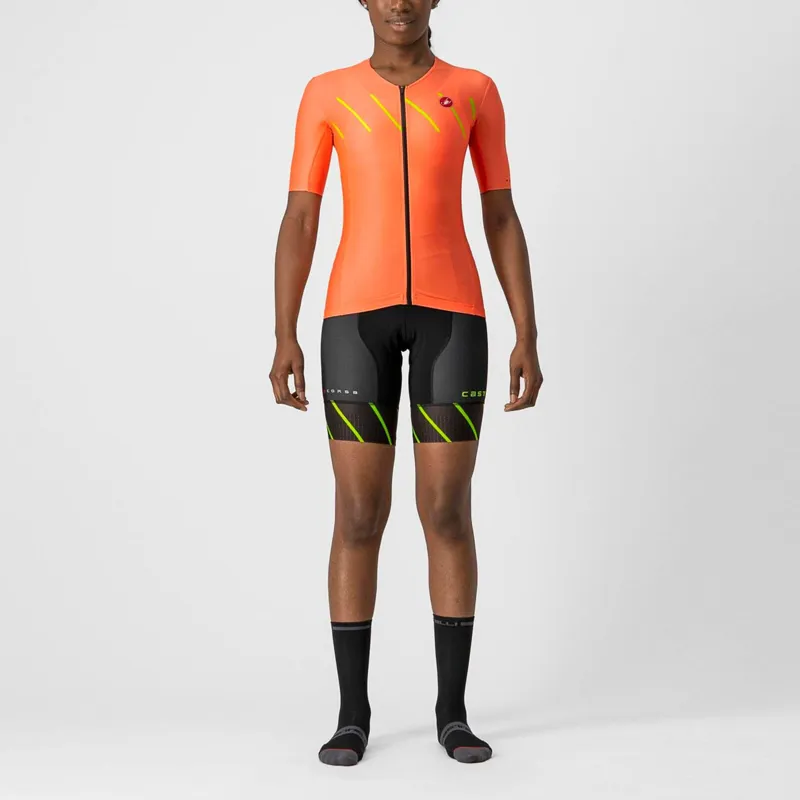 Castelli Free 2 Women's Tri Shorts in Electric Lime