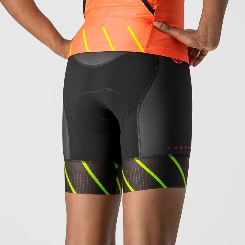 Castelli Free 2 Women's Tri Shorts in Electric Lime-1