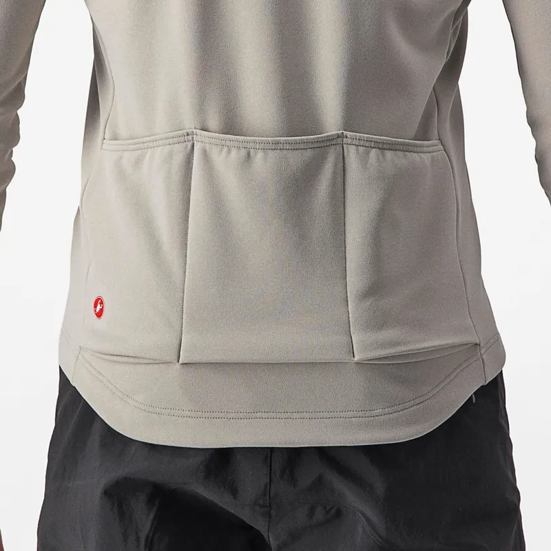 Castelli Unlimited Trail Long Sleeve Jersey in Travertine Grey/Grey-2