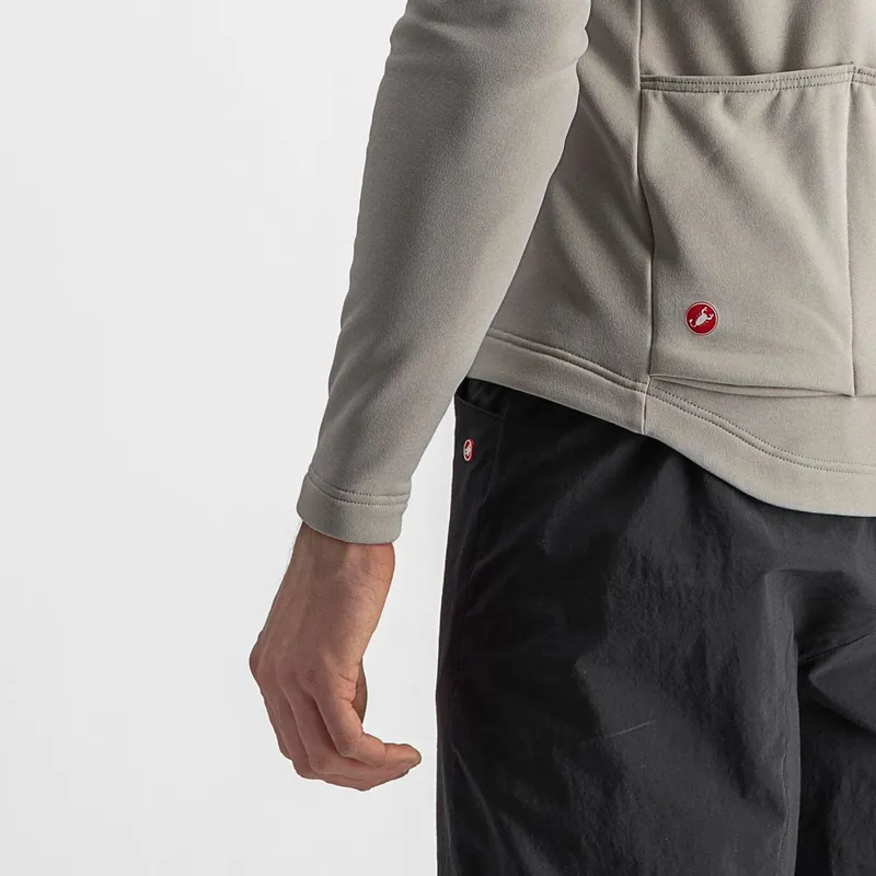 Castelli Unlimited Trail Long Sleeve Jersey in Travertine Grey/Grey-3