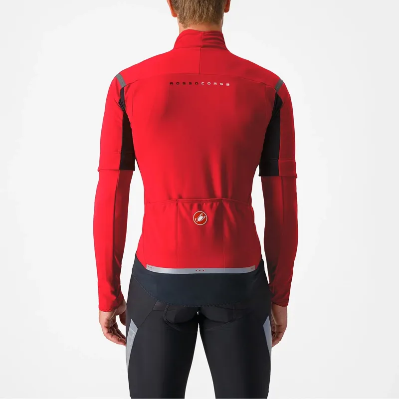 Castelli Perfetto RoS 2 Convertible Jacket in Rich Red/Black Reflex-1