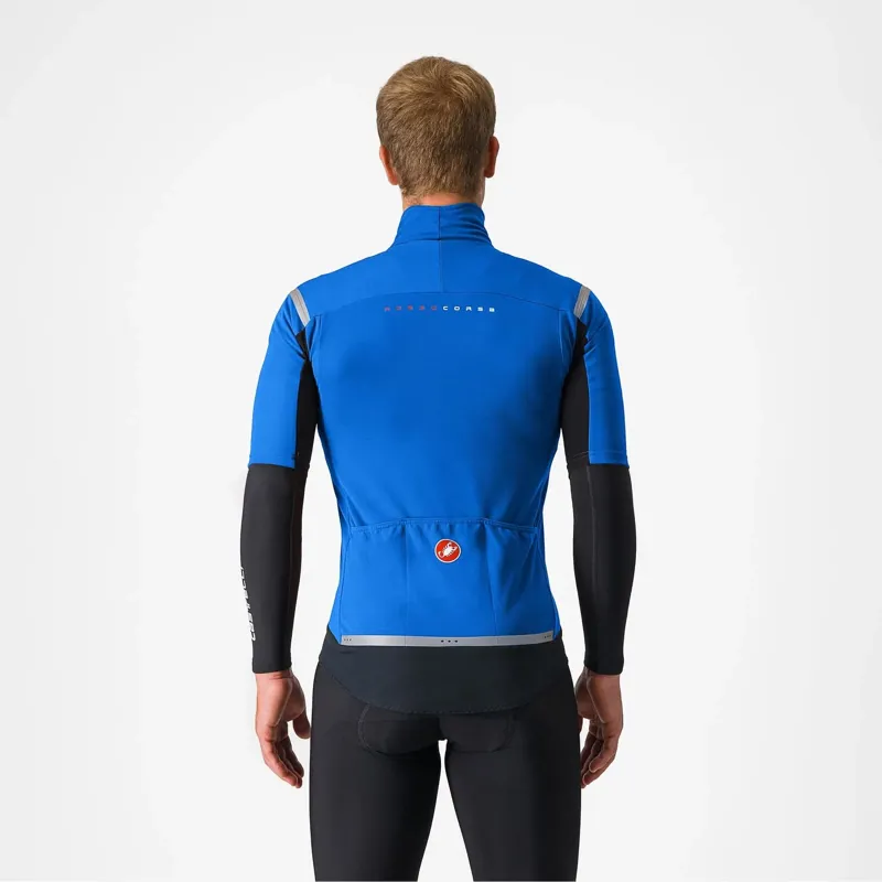 Castelli Gabba RoS 2 Short Sleeve Jersey in Azzurro Italia/Silver Reflex-1