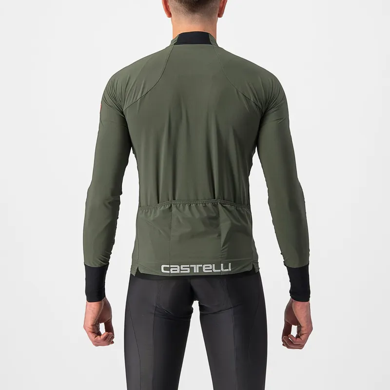Castelli Flight Long Sleeve Air Jersey in Green Tea-1