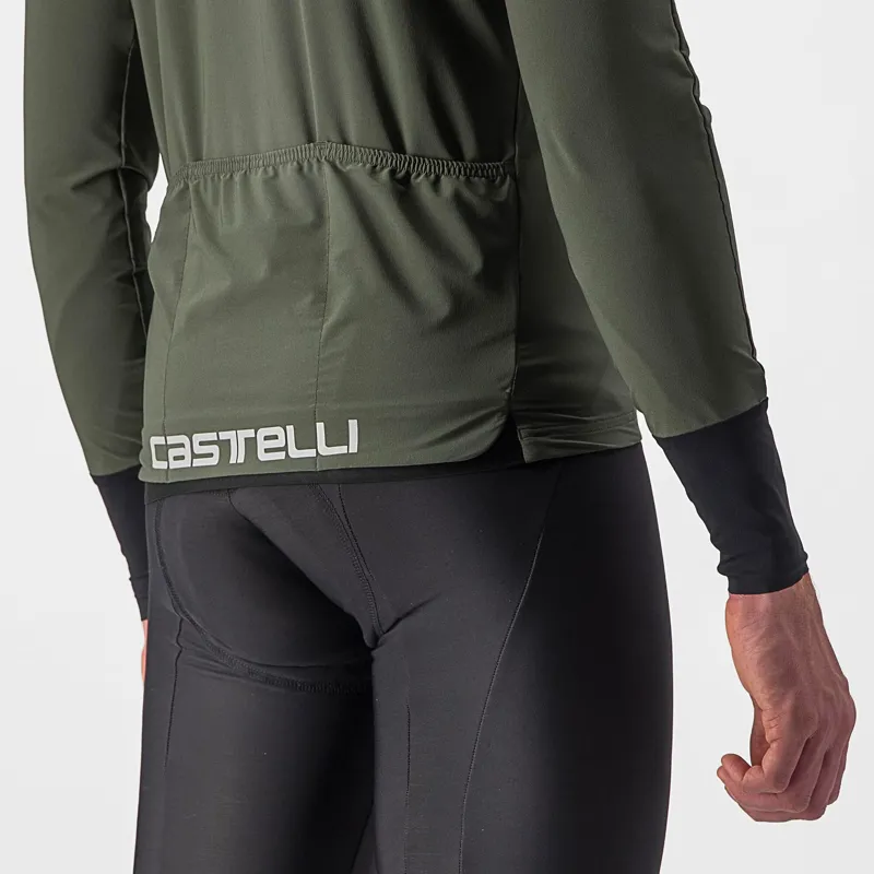 Castelli Flight Long Sleeve Air Jersey in Green Tea-3