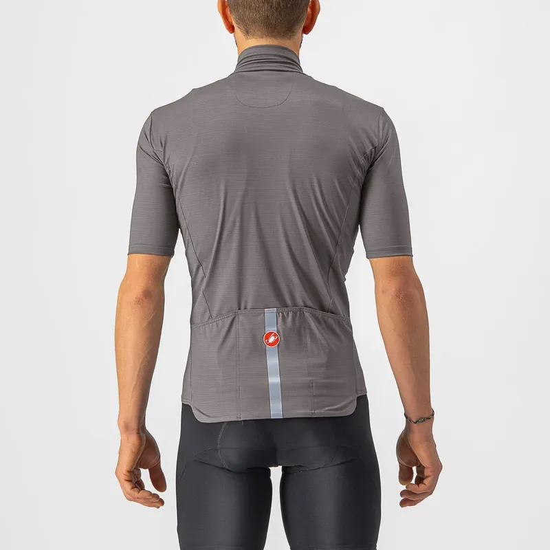 Castelli Pro Thermal Mid Short Sleeve Jersey in Nickel Grey-1