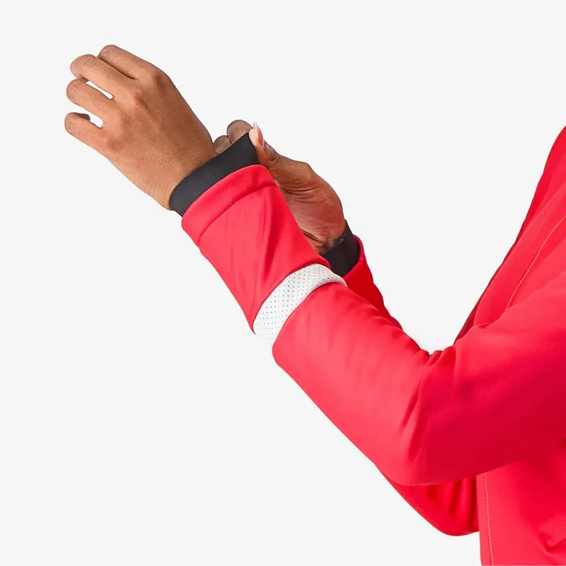 Castelli Dinamica 2 Women's Jacket in Hibiscus/White Reflex-4