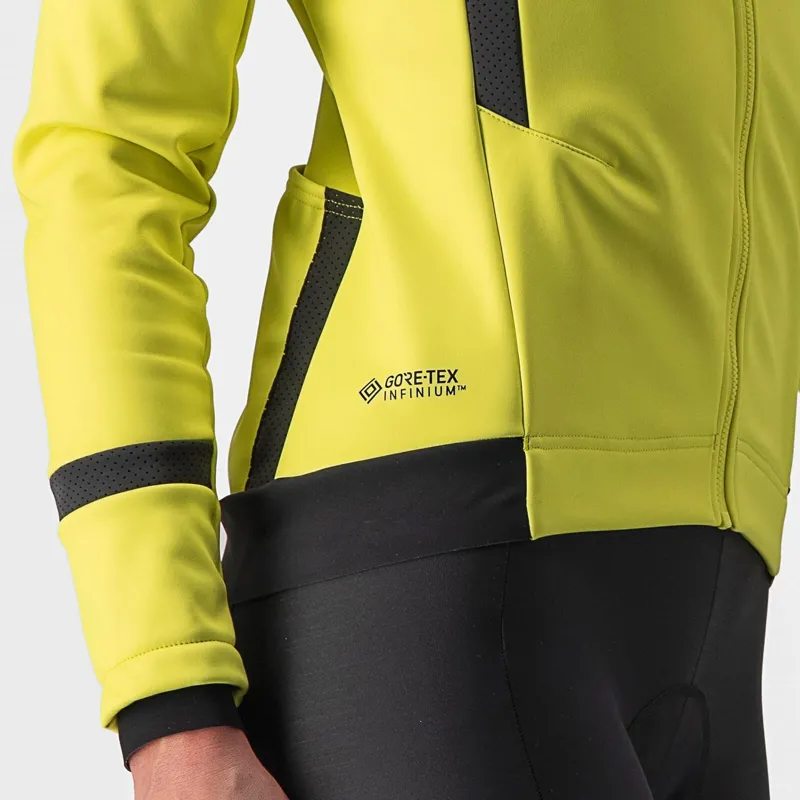 Castelli Dinamica 2 Women's Jacket in Brilliant Yellow/Dark Grey Reflex-3