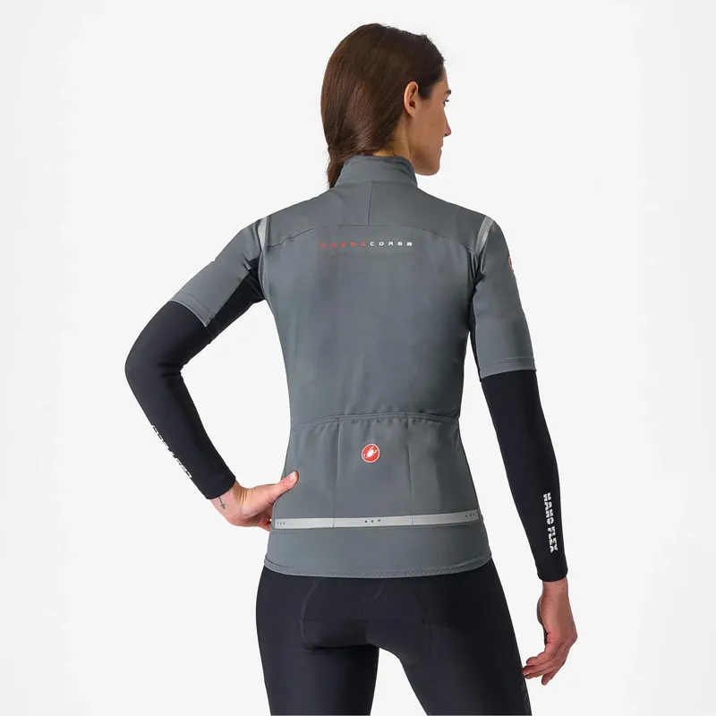  Castelli Gabba RoS 2 Women's Short Sleeve Jersey in Urban Grey/Silver Reflex-1