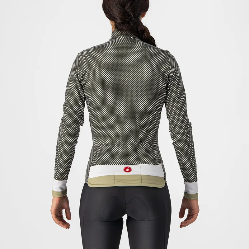 Castelli Volare Long Sleeve Women's Jersey in Green/White/Green Tea-1