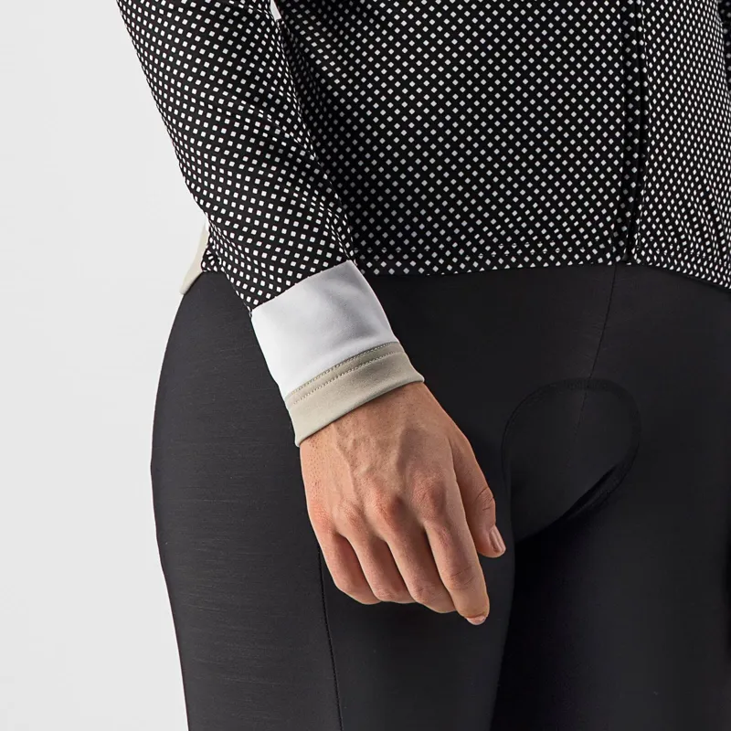 Castelli Volare Long Sleeve Women's Jersey in Black/White/Chalk-3