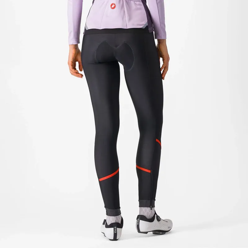 Castelli Velocissima DT Women's Bib Tights in Black/Hibiscus-3