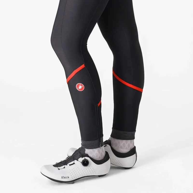 Castelli Velocissima DT Women's Bib Tights in Black/Hibiscus-4