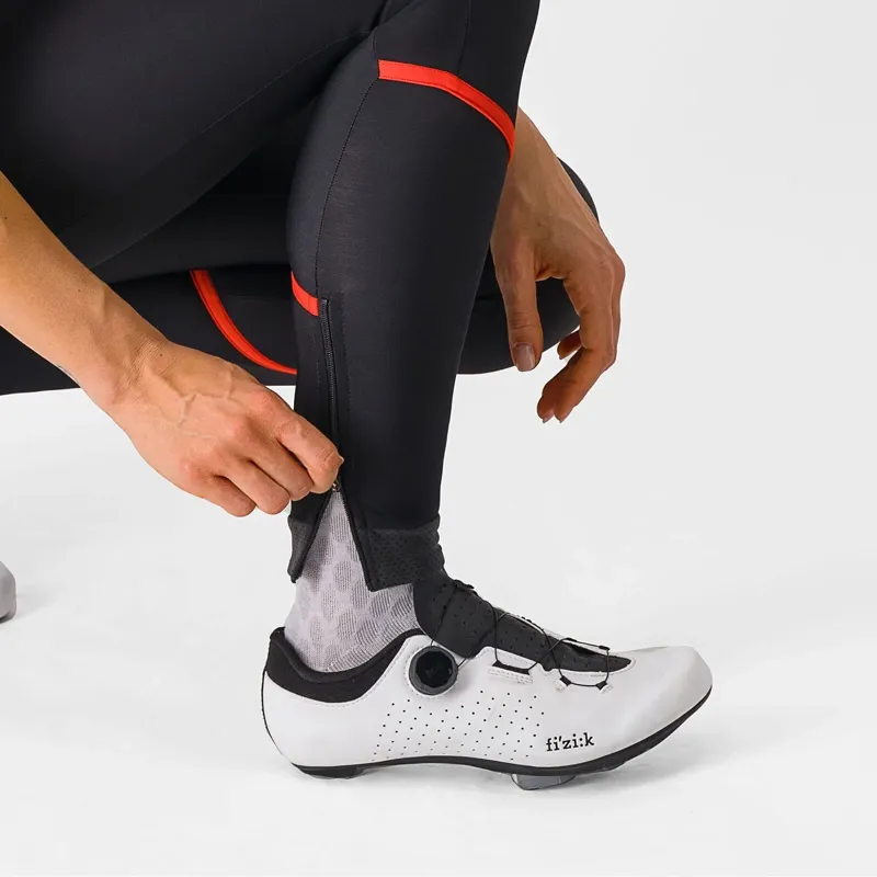 Castelli Velocissima DT Women's Bib Tights in Black/Hibiscus-5