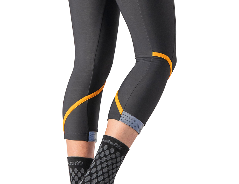 Castelli Velocissima Thermal Women's Knickers in Black/Melon/Silver Reflex-3