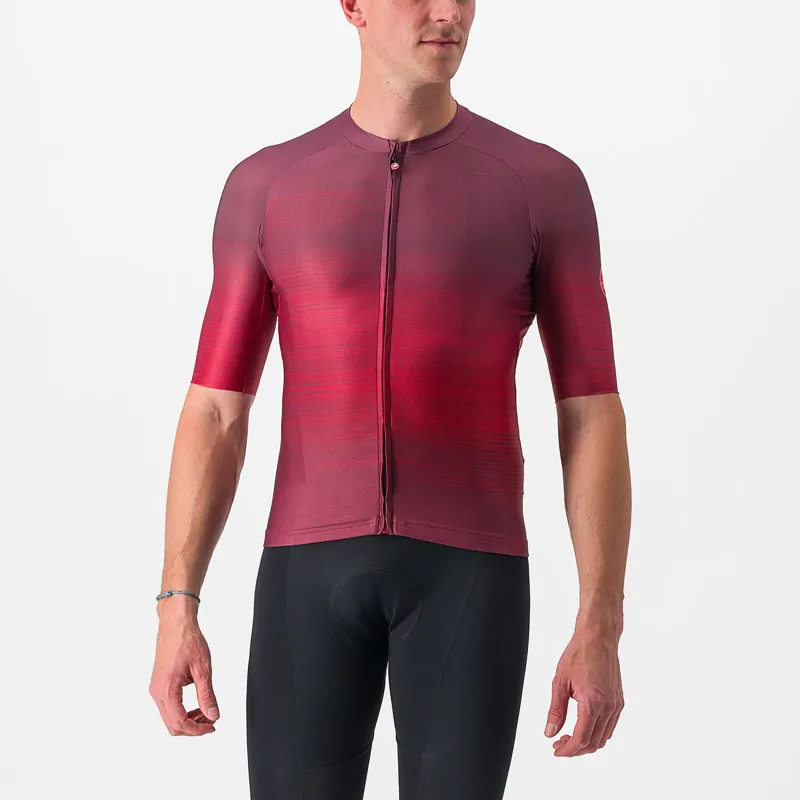 Castelli Aero Race 6.0 Short Sleeve Jersey in Bordeaux