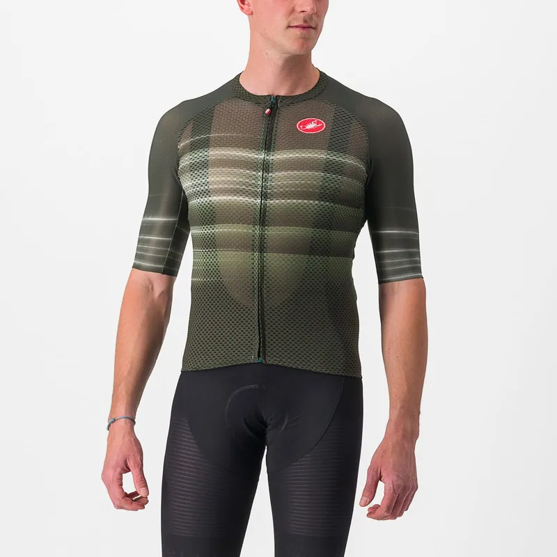 Castelli Climber's 3.0 SL 2 Short Sleeve Jersey in Green