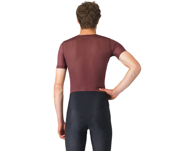 Castelli Pro Mesh 2.0 Base Layer in Deep Bordeaux-2