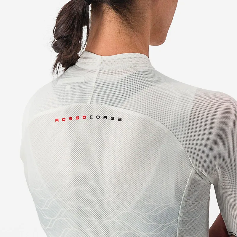 Castelli Climber's 2.0 Women's Short Sleeve Jersey in Moon Grey/Defender Green-3