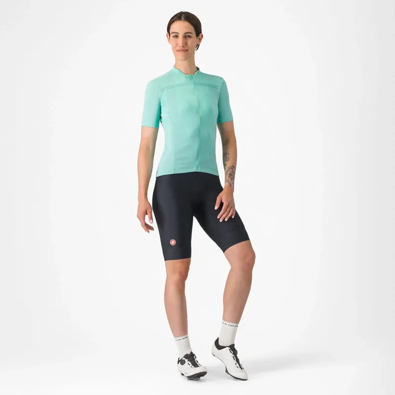 Castelli Anima 4 Women's Short Sleeve Jersey in Pool Blue-5