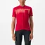Castelli Unlimited Sentiero 2 Women's Short Sleeve Jersey in Red
