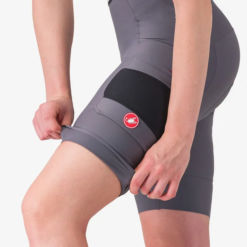 Castelli Unlimited Cargo Womens Bib Shorts in Smoky Grey-4