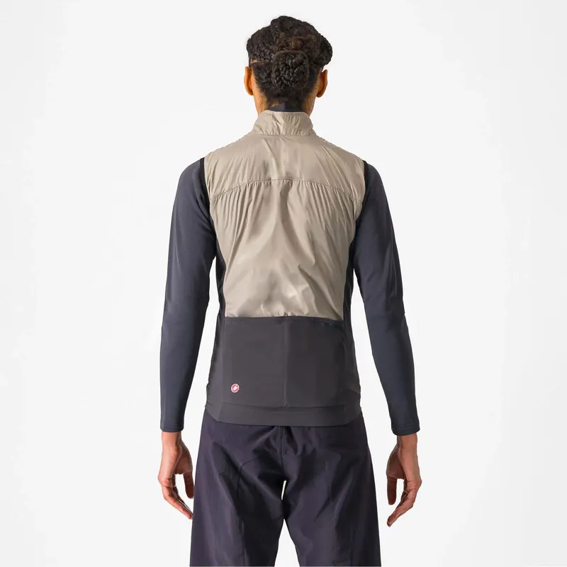 Castelli Unlimited Women's Puffy Vest in Clay/Dark Grey-1