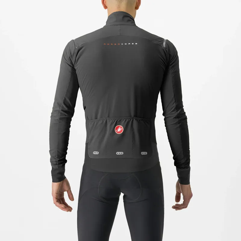 Castelli Alpha Flight RoS Jacket in Black/Silver Reflex/Dark Grey-1