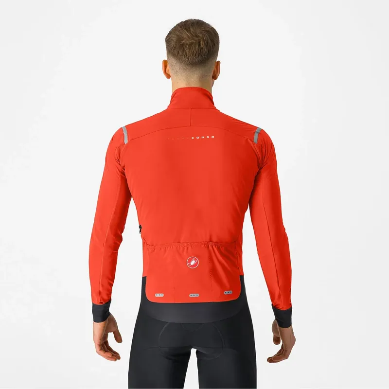 Castelli Alpha Flight RoS Jacket in Red Ochre/Black Reflex/Black-1