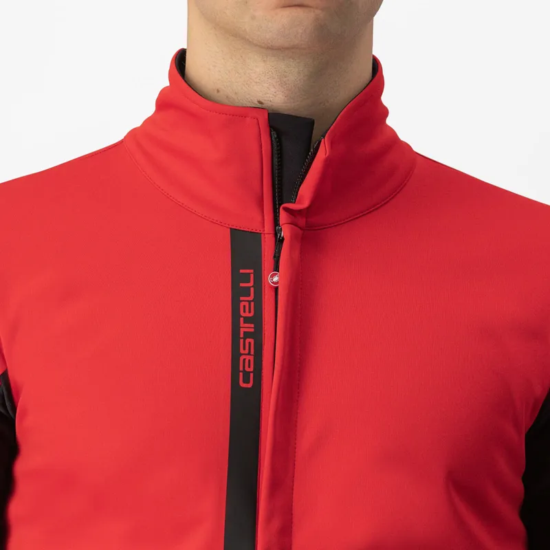 Castelli Entrata Jacket in Red/Black/Light Black-2