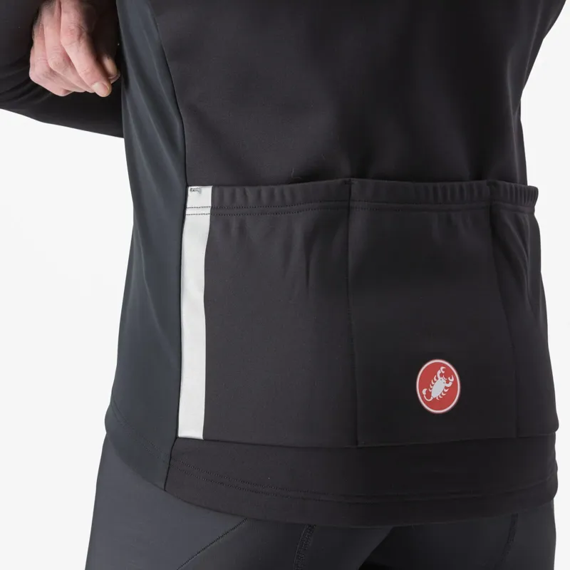 Castelli Entrata Jacket in Black/Red-5