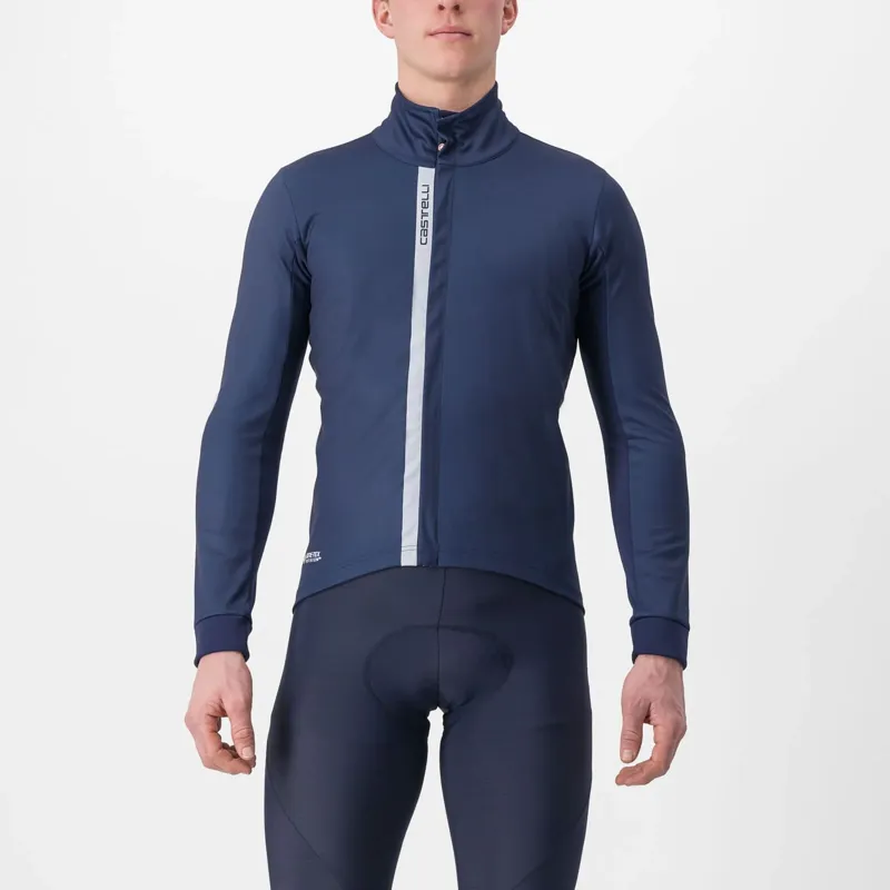 Castelli Entrata Jacket in Belgian Blue/Silver