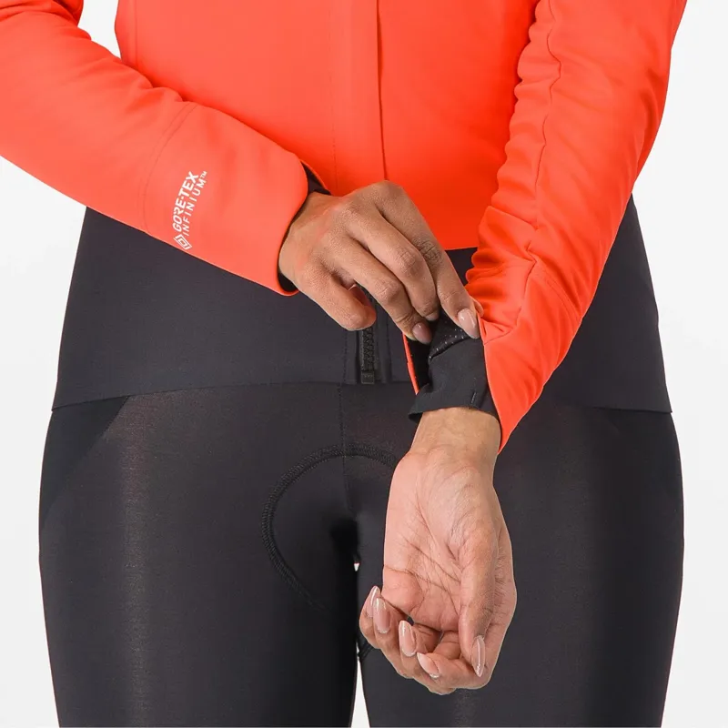  Castelli Alpha Doppio RoS Women's Jacket in Brilliant Pink/Dark Grey-3