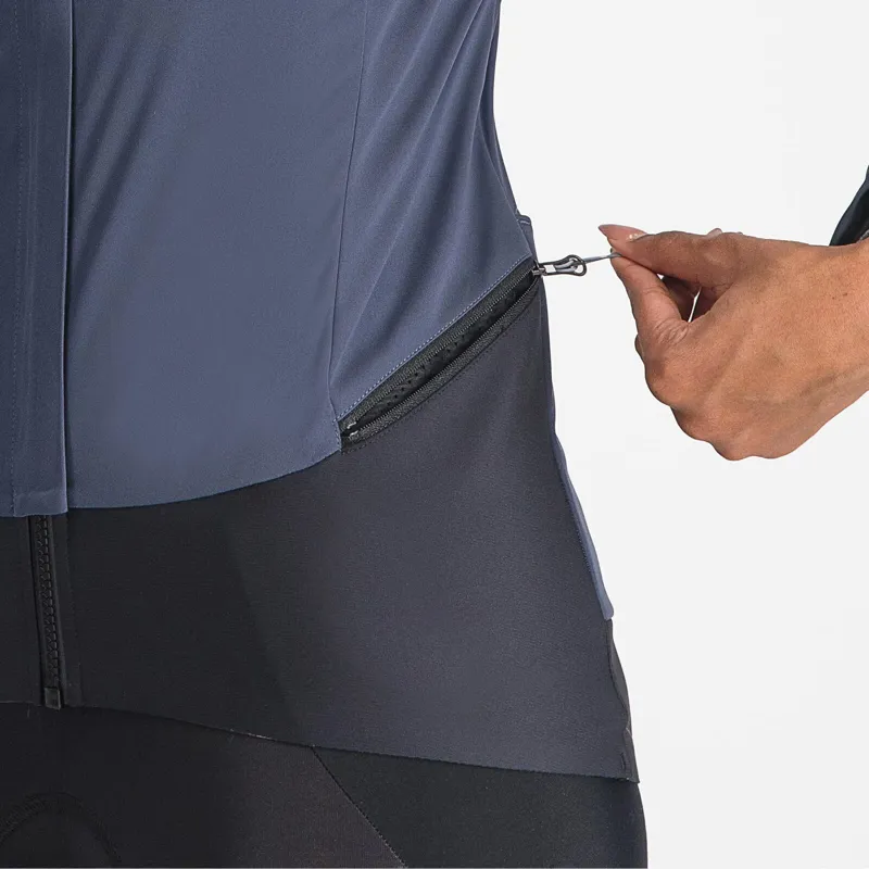  Castelli Alpha Doppio RoS Women's Jacket in Twilight Blue/Silver Reflex-3