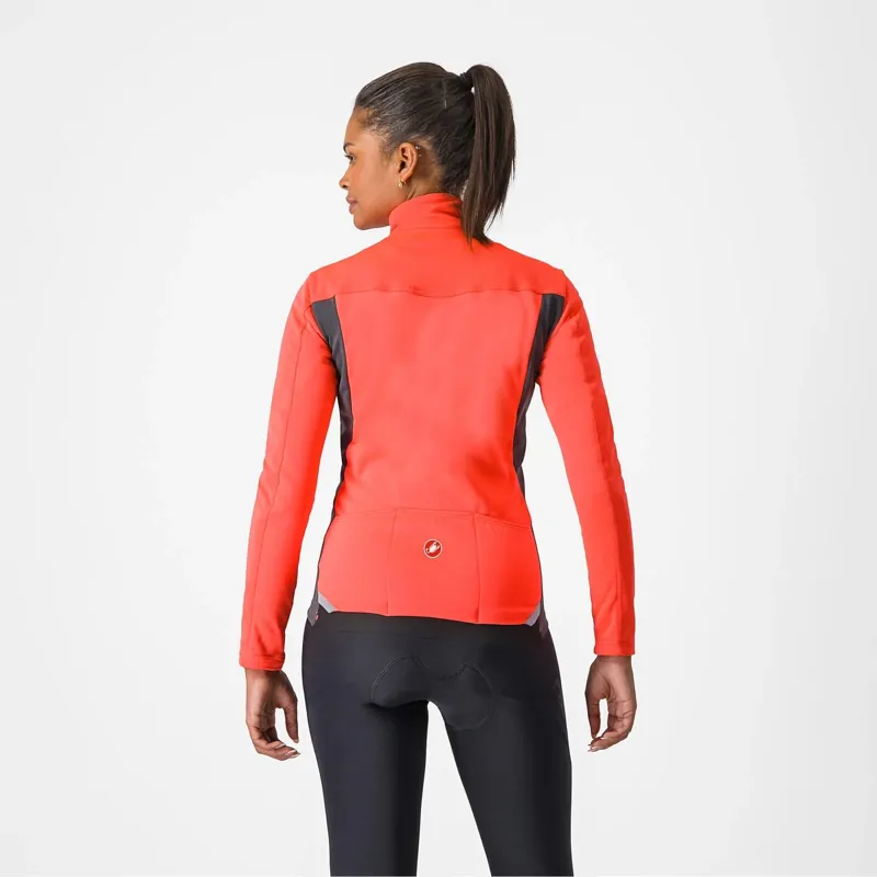 Castelli Transition 2 Women's Jacket in Brilliant Pink/Dark Grey-1