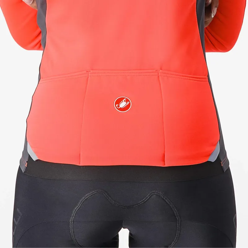 Castelli Transition 2 Women's Jacket in Brilliant Pink/Dark Grey-3