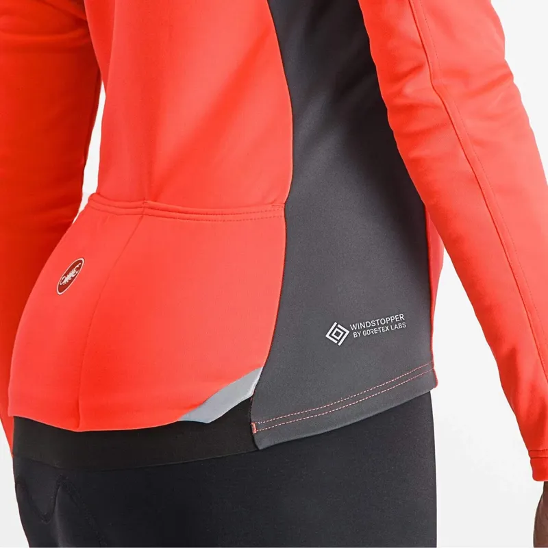 Castelli Transition 2 Women's Jacket in Brilliant Pink/Dark Grey-4