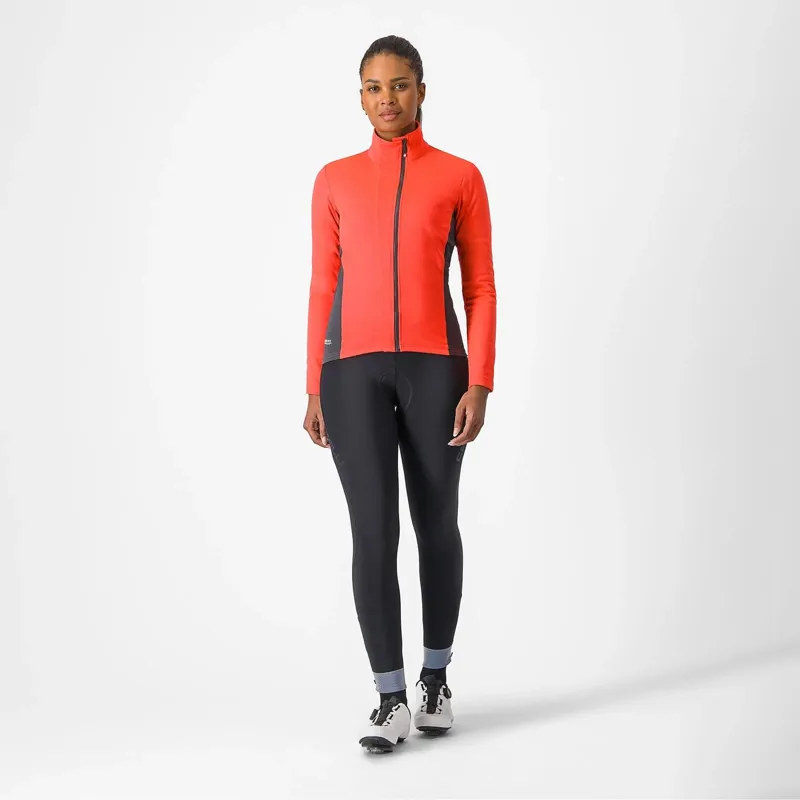 Castelli Transition 2 Women's Jacket in Brilliant Pink/Dark Grey-5