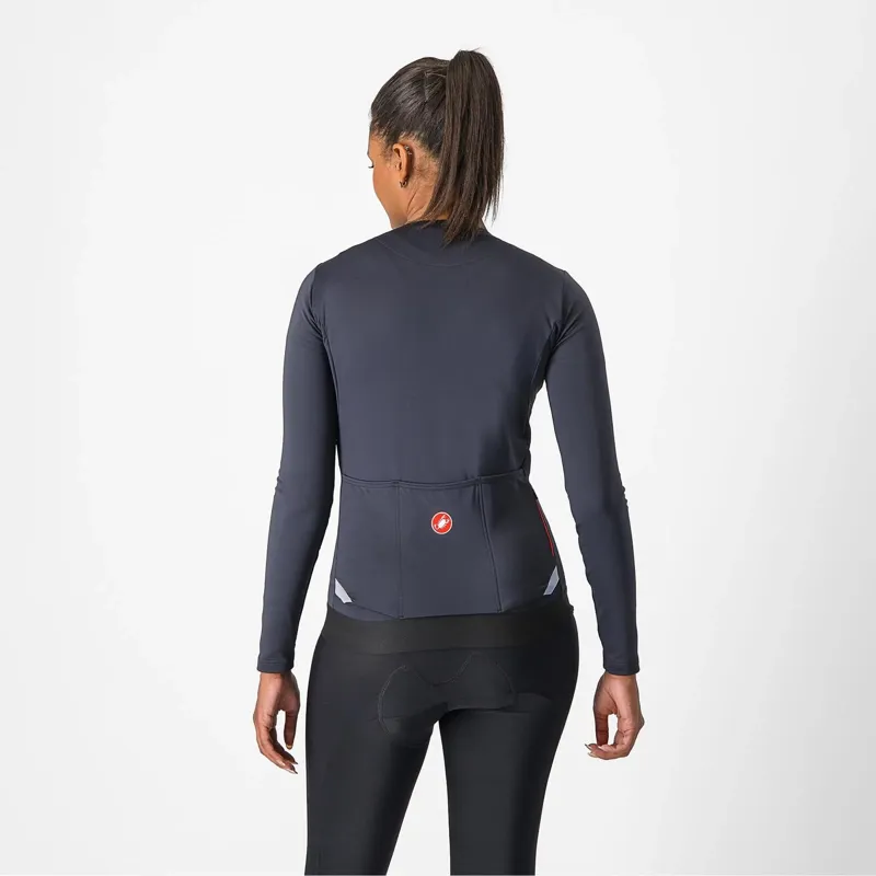 Castelli Fly Women's Long Sleeve Jersey in Light Black-1