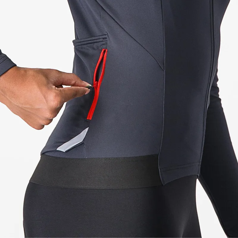 Castelli Fly Women's Long Sleeve Jersey in Light Black-2