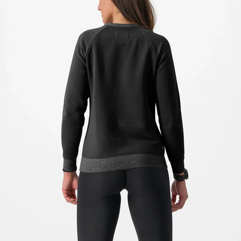 Castelli Logo Women's Sweatshirt in Black-1