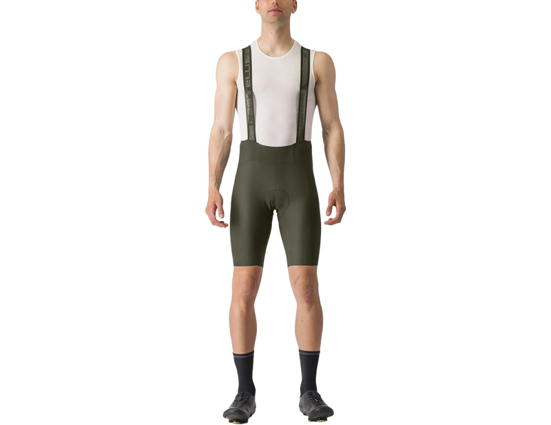 Castelli Espresso Bib Shorts in Dark Green