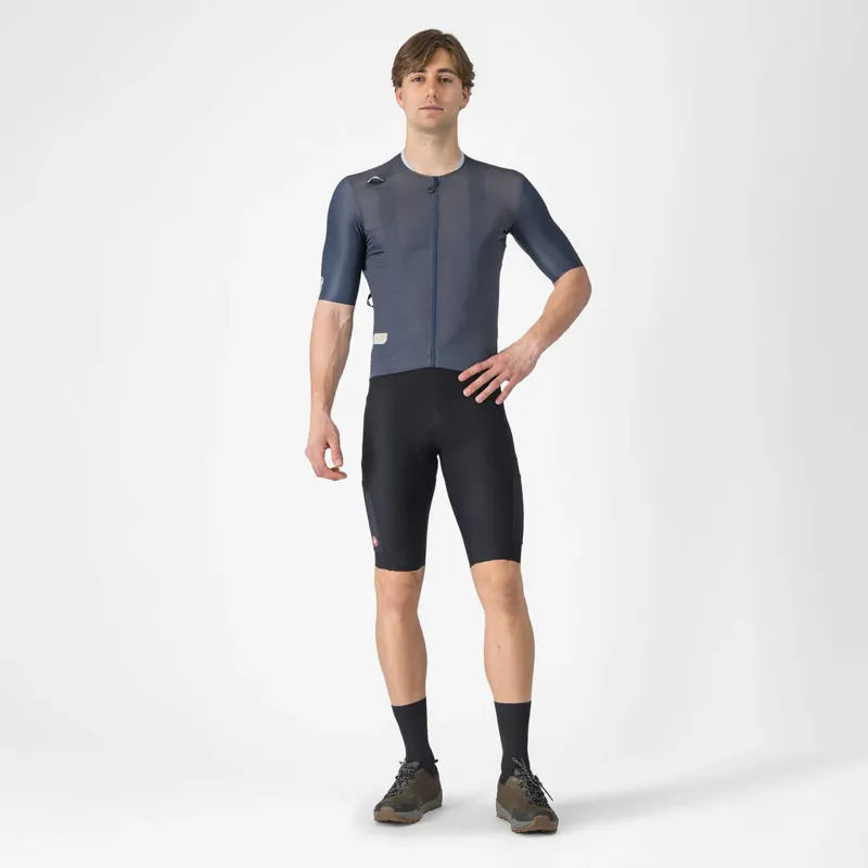 Castelli Unlimited Pro Short Sleeve Jersey in Twilight Blue/Winter Sky/Vivid Orange-8