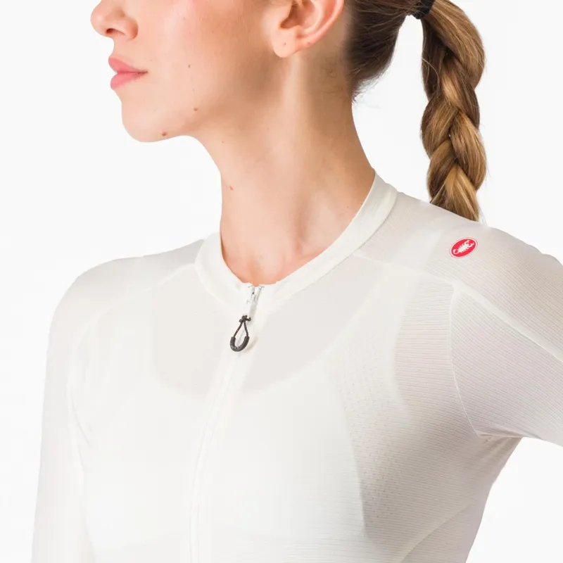 Castelli Espresso Women's Short Sleeve Jersey in Silver Moon/Dark Grey-3