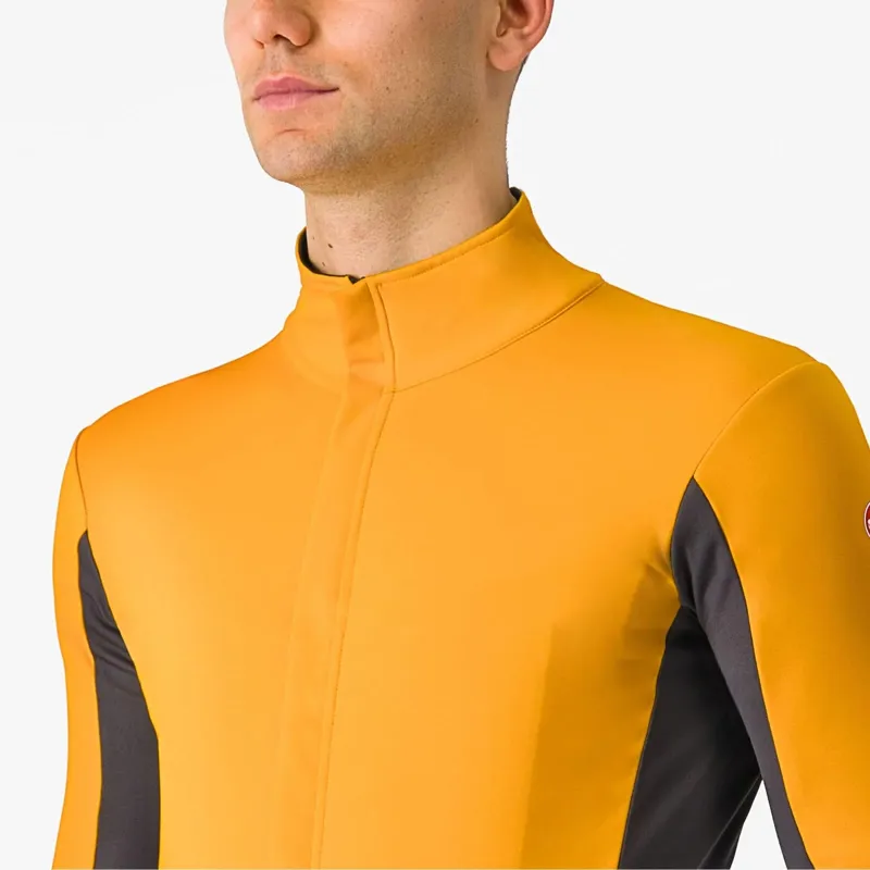 Castelli Perfetto Air Jacket in Vivid Orange/Dark Grey-2