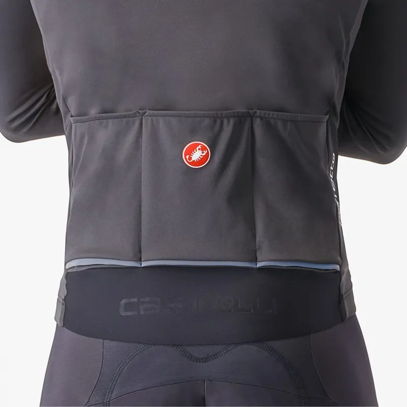 Castelli Perfetto Air Jacket in Vivid Orange/Dark Grey-3