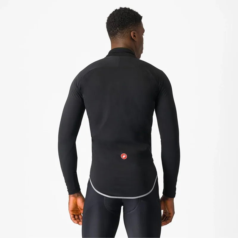 Castelli Ultra Rain Cape in Black/Silver Reflex-1