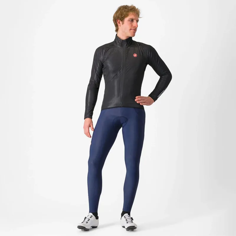 Castelli Squall Shell Jacket in Light Black/Silver Grey-5