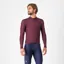 Castelli Espresso Thermal Long Sleeve Jersey in Deep Bordeaux