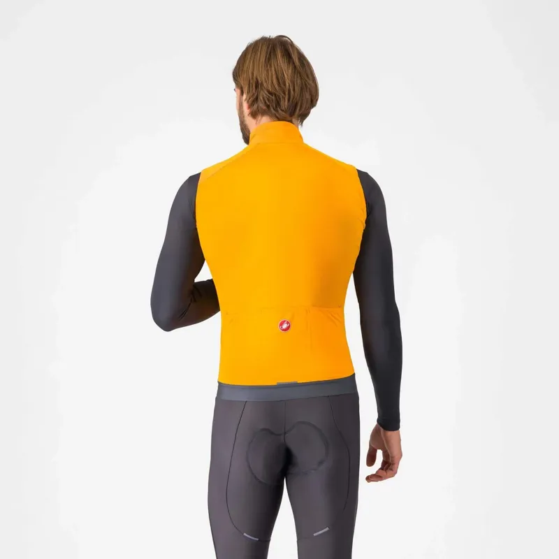 Castelli Espresso Vest in Vivid Orange/Dark Grey-1